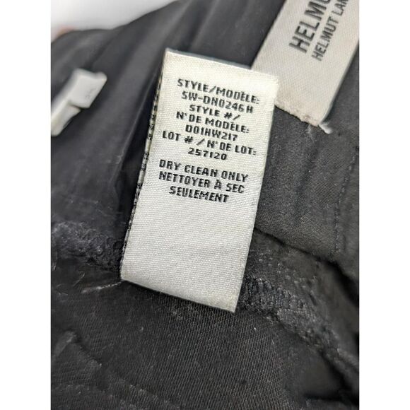 Helmut Lang Jeans Ankle Skinny Black Size 25 - Picture 9 of 9